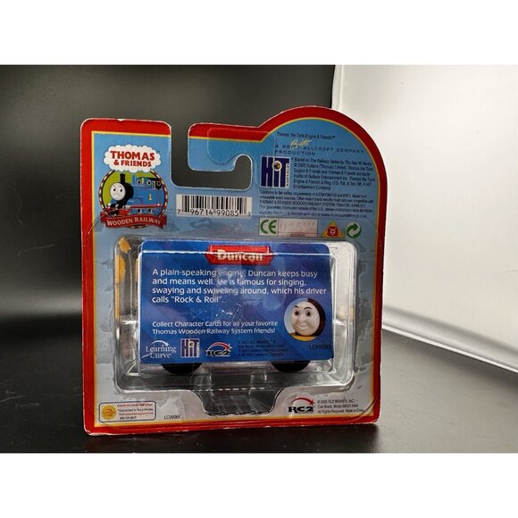 NWT Duncan Thomas Wooden Railway Train NOS Learning Curve Engine 2005 Yellow - Picture 6 of 16